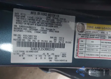 2012 Lincoln Mkz Hybrid from USA, damaged, VIN 3LNDL2L35CR803512